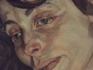 Laatste portret Lucien Freud detail